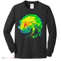 Meteorologist Storm Chasing Weather Radar Image Kids Long Sleeve Shirt thumb 0