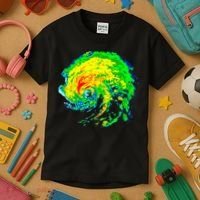 Meteorologist Storm Chasing Weather Radar Image Kids T-Shirt thumb 3
