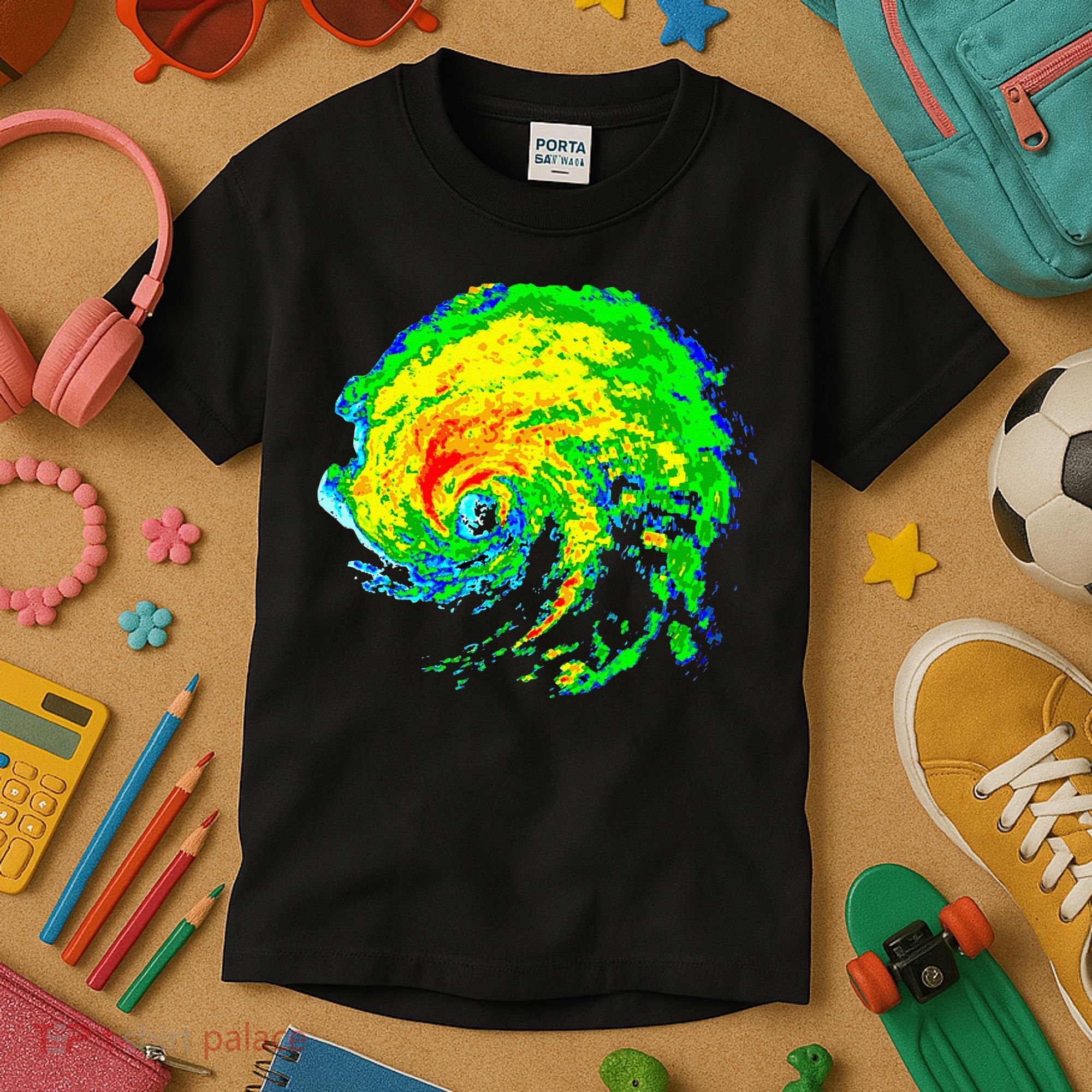 Meteorologist Storm Chasing Weather Radar Image Kids T-Shirt