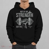 My Strength Christian Bible Gym Workout Weightlifting  Hoodie thumb 0