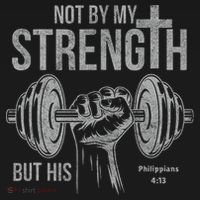 My Strength Christian Bible Gym Workout Weightlifting  Hoodie thumb 2