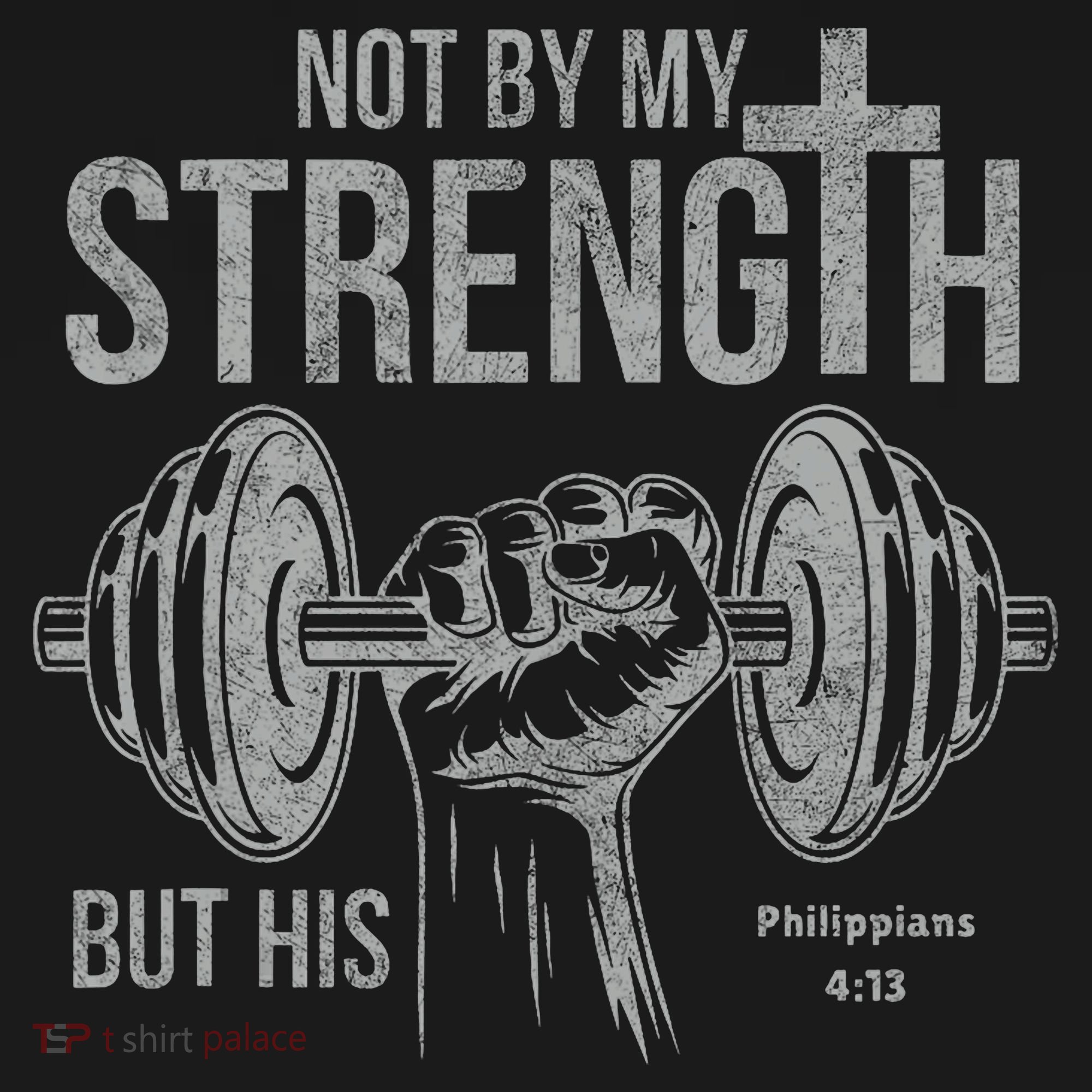 My Strength Christian Bible Gym Workout Weightlifting  Long Sleeve Shirt