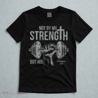 My Strength Christian Bible Gym Workout Weightlifting  T-Shirt thumb 5