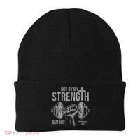 My Strength Christian Bible Gym Workout Weightlifting  Beanie thumb 0