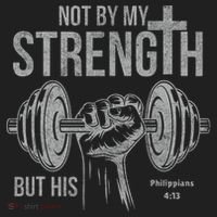 My Strength Christian Bible Gym Workout Weightlifting  Hat thumb 2