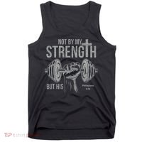 My Strength Christian Bible Gym Workout Weightlifting  Tank Top thumb 0