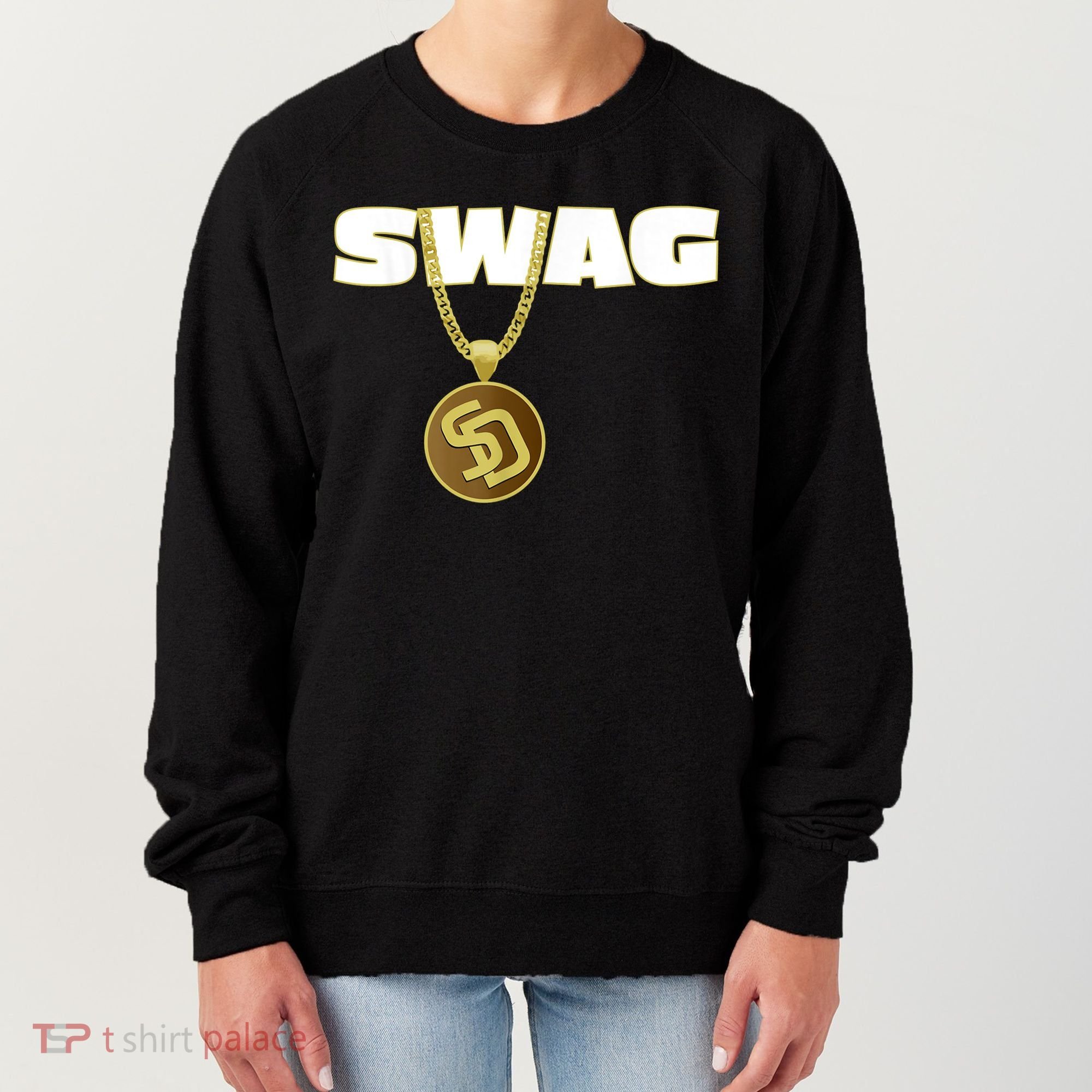 Mens Swags Chain San Diego SD Baseball Home Run Kids Boys Women's Sweatshirt