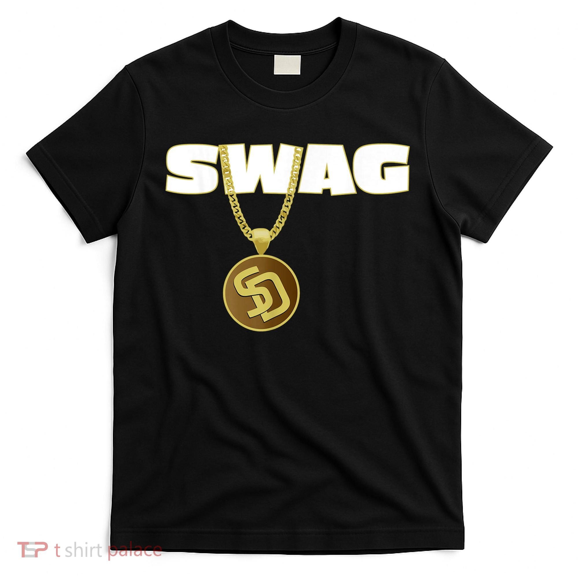 Mens Swags Chain San Diego SD Baseball Home Run Kids Boys T-Shirt