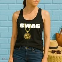Mens Swags Chain San Diego SD Baseball Home Run Kids Boys Women's Tank Top thumb 2