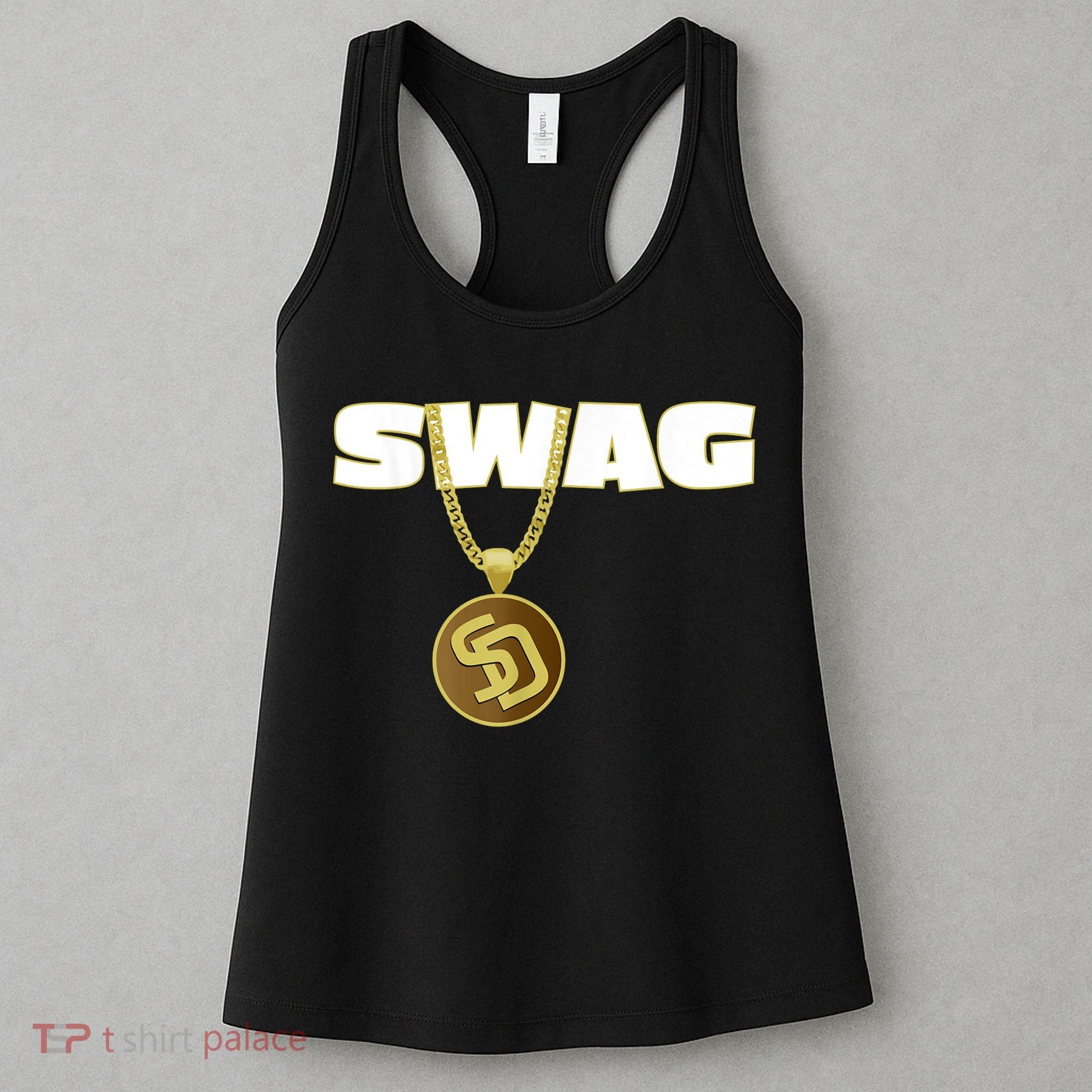 Mens Swags Chain San Diego SD Baseball Home Run Kids Boys Women's Tank Top