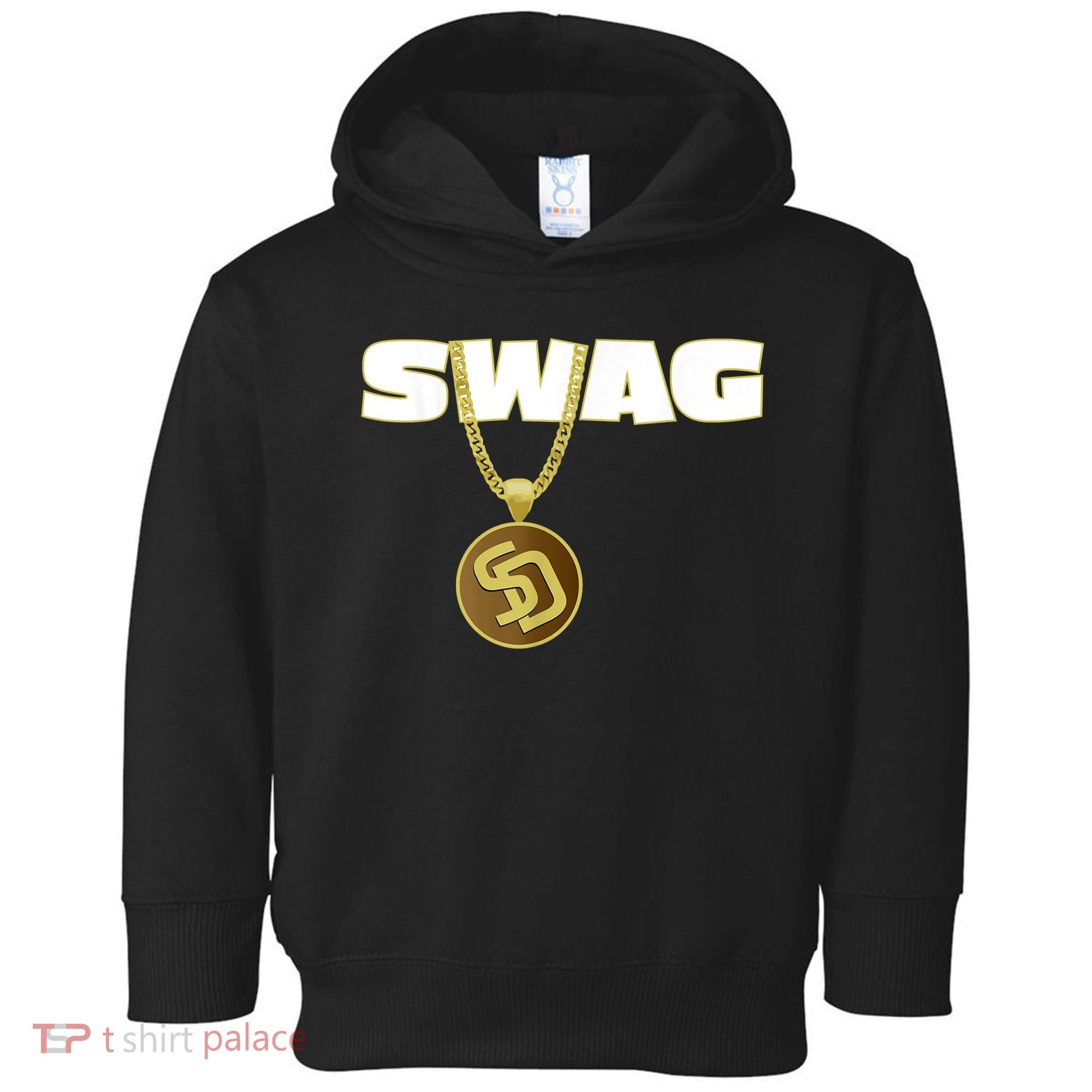 Mens Swags Chain San Diego SD Baseball Home Run Kids Boys Toddler Hoodie