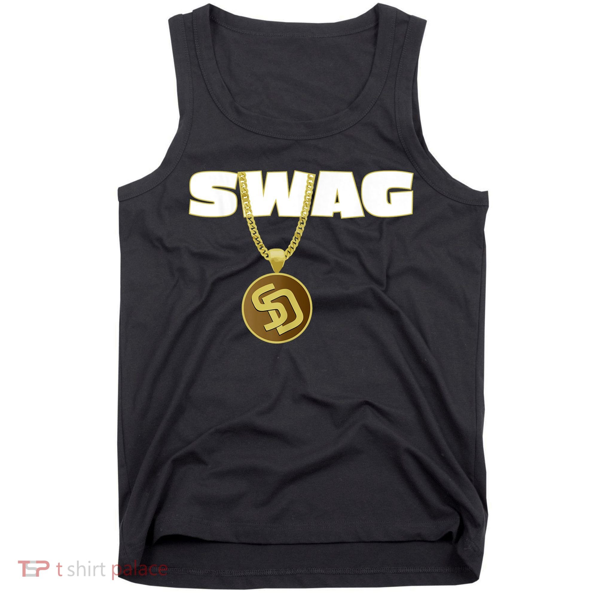 Mens Swags Chain San Diego SD Baseball Home Run Kids Boys Tank Top