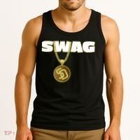 Mens Swags Chain San Diego SD Baseball Home Run Kids Boys Tank Top thumb 3