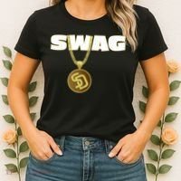 Mens Swags Chain San Diego SD Baseball Home Run Kids Boys Women's T-Shirt thumb 2