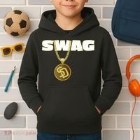 Mens Swags Chain San Diego SD Baseball Home Run Kids Boys Kids Hoodie thumb 2