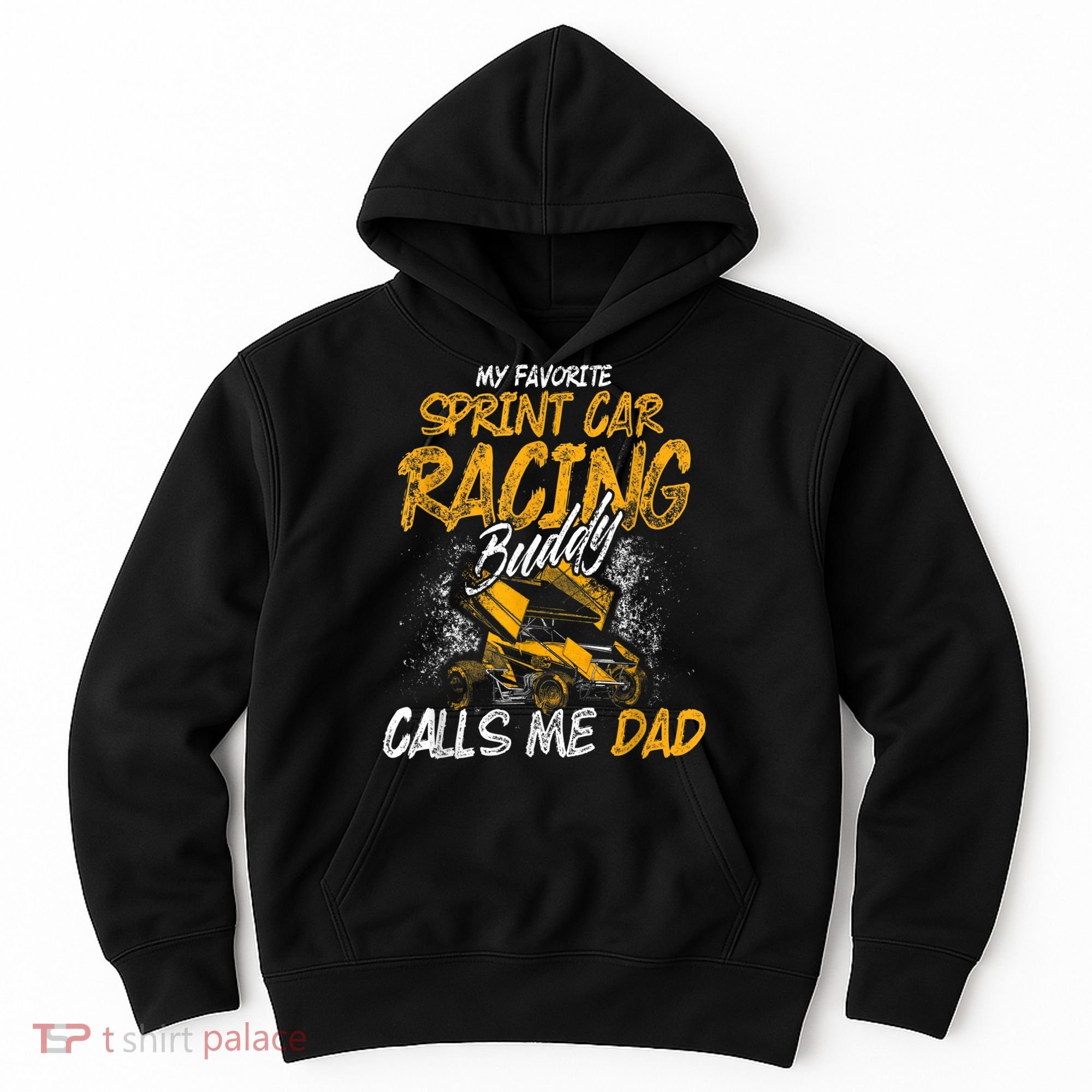 Mens Sprint Car Racing Buddy Dad Race Track Racer Hoodie