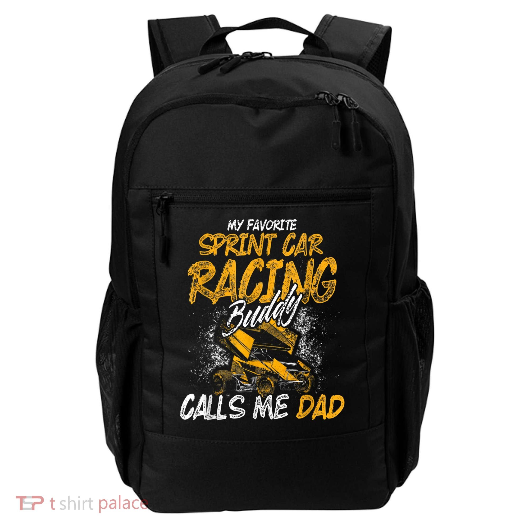 Mens Sprint Car Racing Buddy Dad Race Track Racer Backpack
