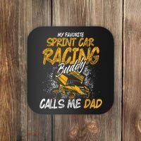 Mens Sprint Car Racing Buddy Dad Race Track Racer Coaster thumb 0