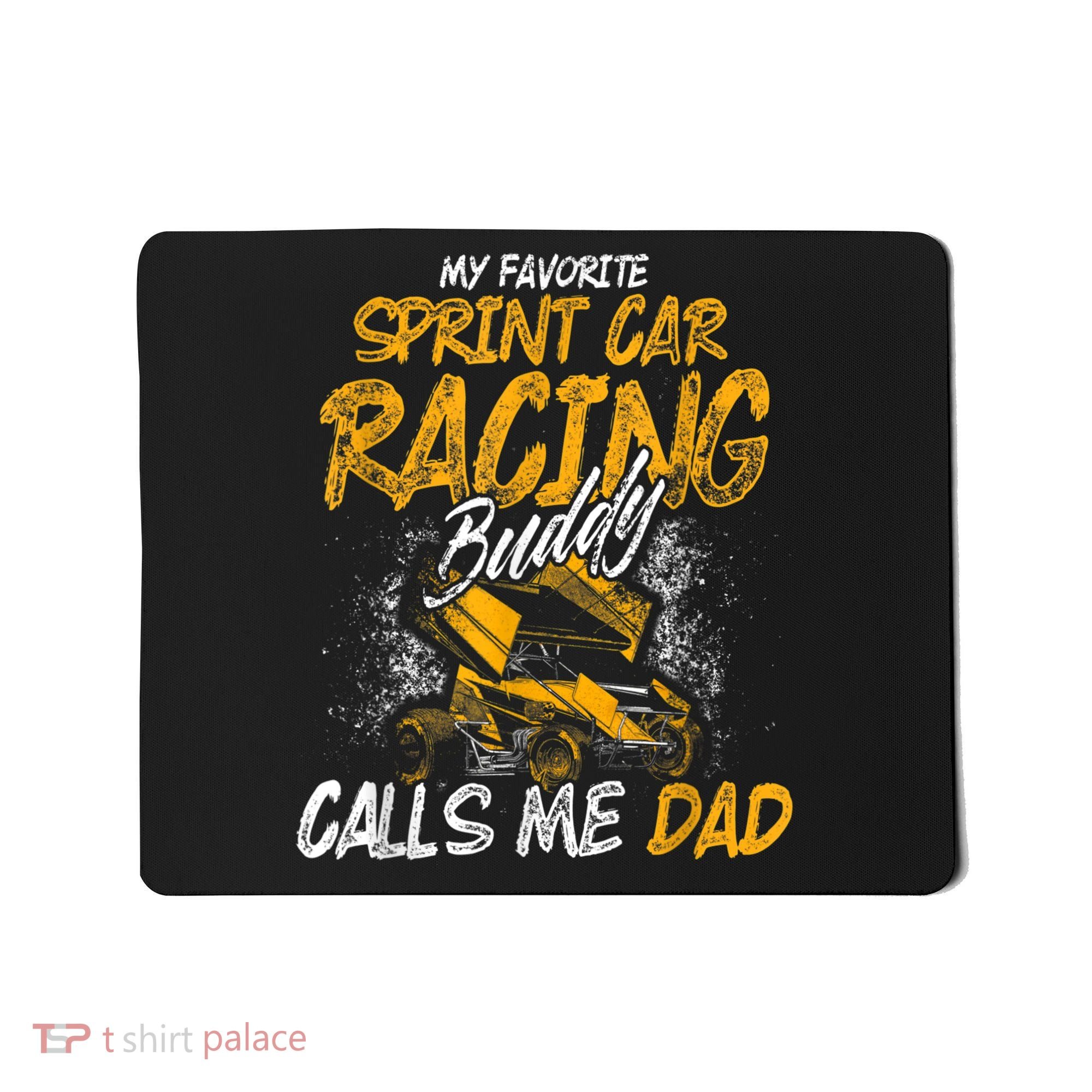Mens Sprint Car Racing Buddy Dad Race Track Racer Mousepad