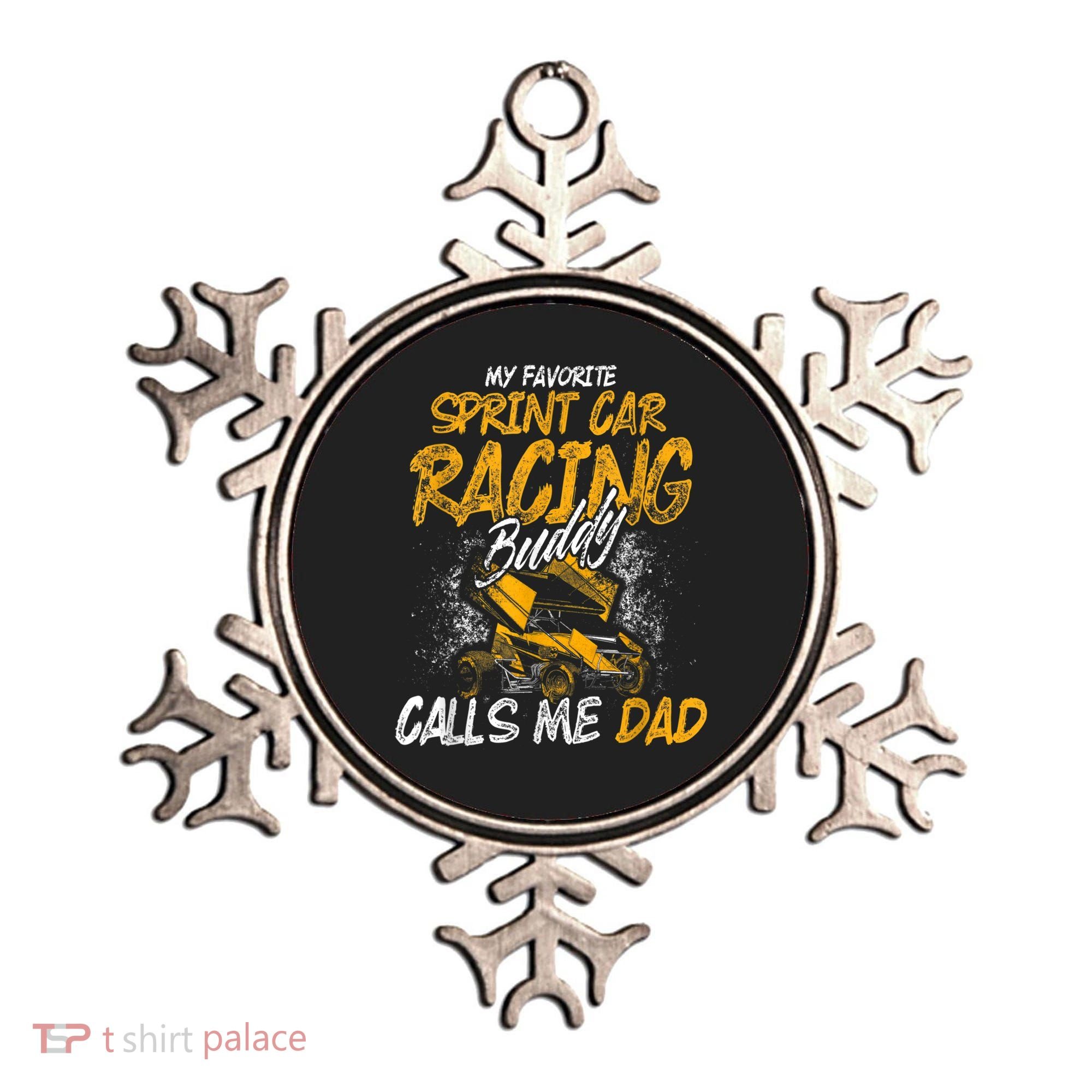 Mens Sprint Car Racing Buddy Dad Race Track Racer Ornament