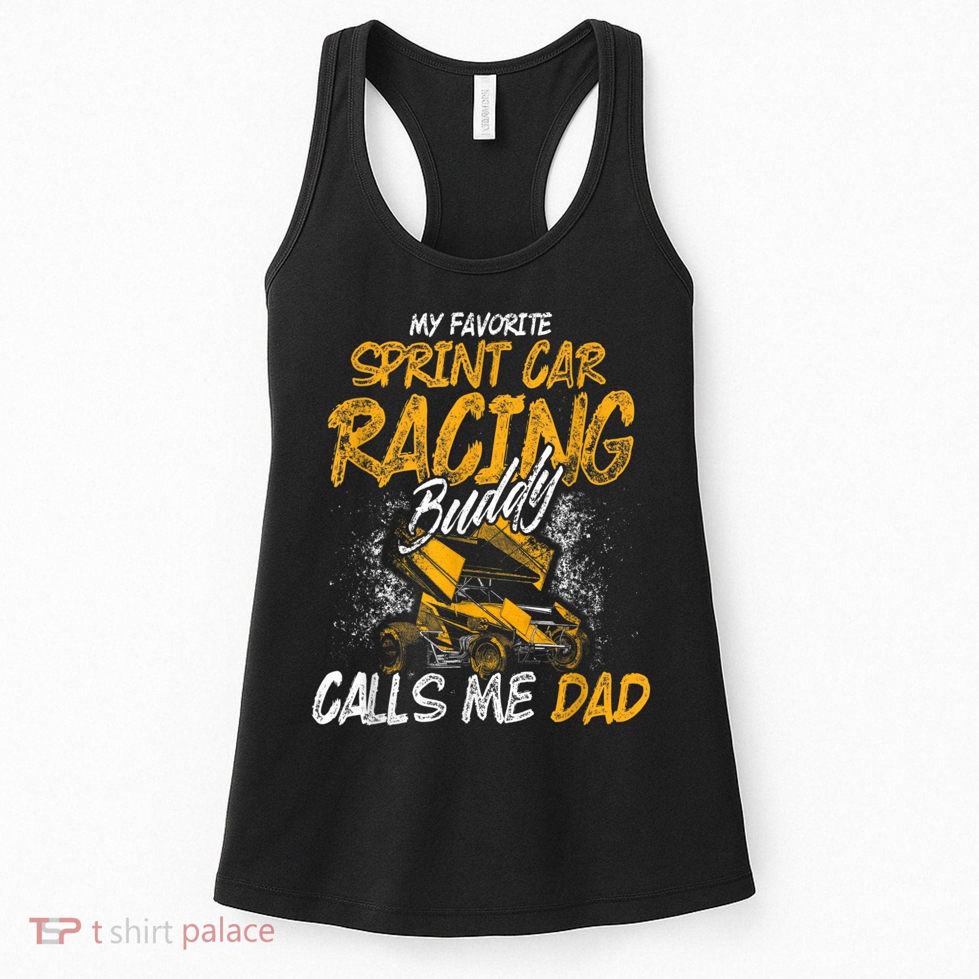 Mens Sprint Car Racing Buddy Dad Race Track Racer Women's Tank Top