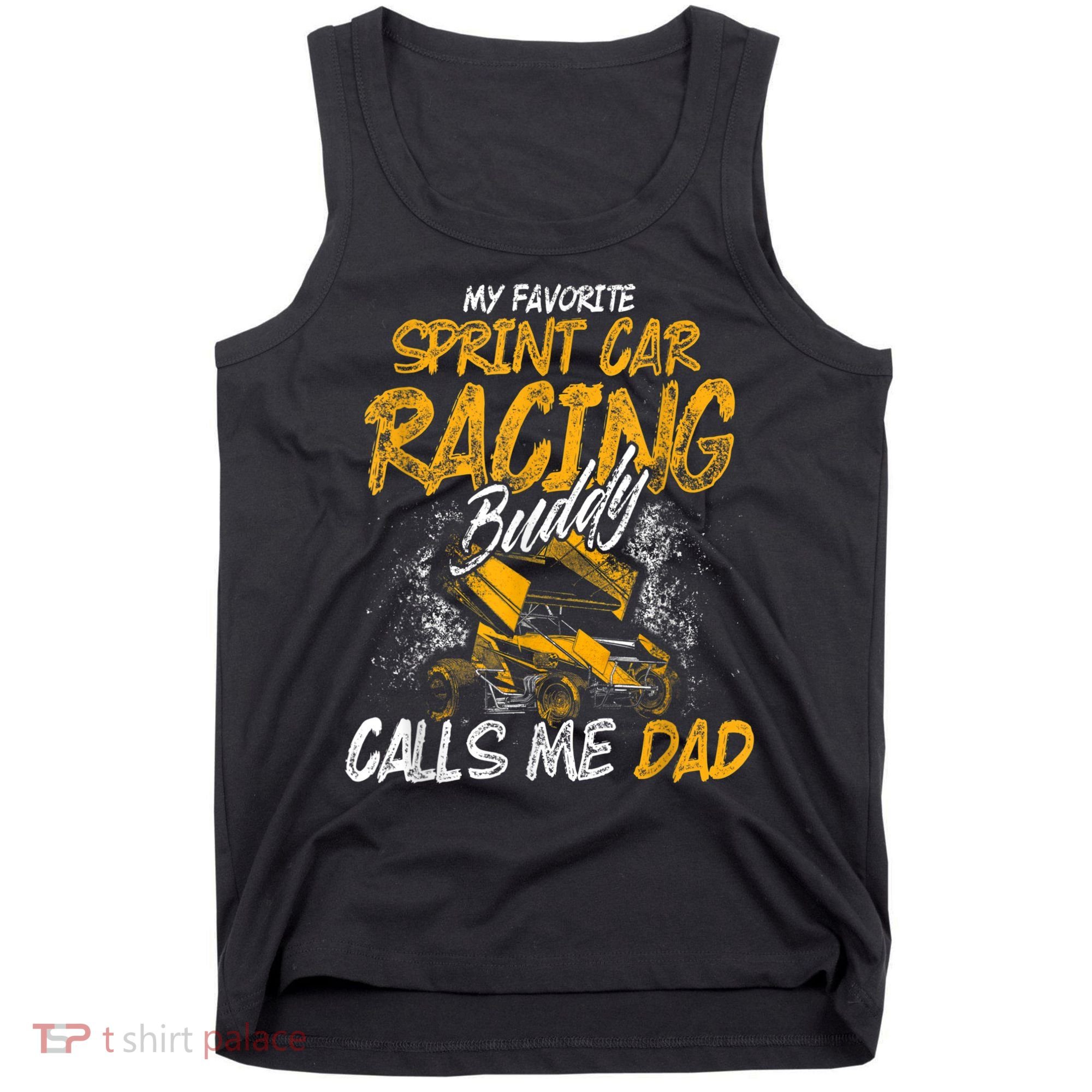 Mens Sprint Car Racing Buddy Dad Race Track Racer Tank Top