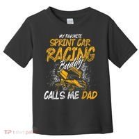 Mens Sprint Car Racing Buddy Dad Race Track Racer Toddler T-Shirt thumb 0