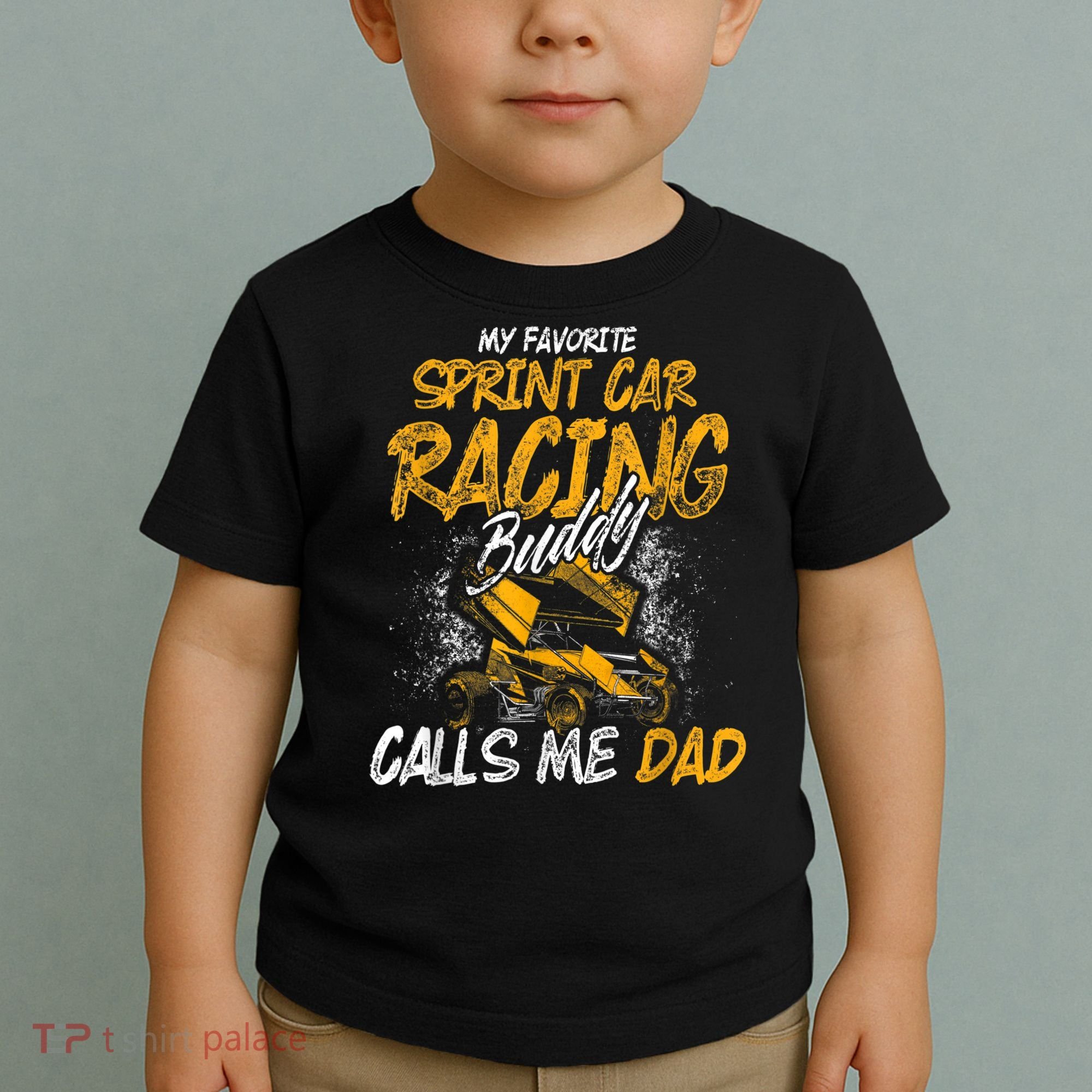 Mens Sprint Car Racing Buddy Dad Race Track Racer Toddler T-Shirt