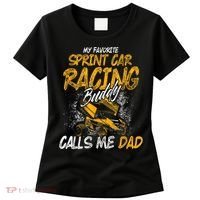 Mens Sprint Car Racing Buddy Dad Race Track Racer Women's T-Shirt thumb 0