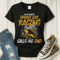 Mens Sprint Car Racing Buddy Dad Race Track Racer Women's T-Shirt thumb 3