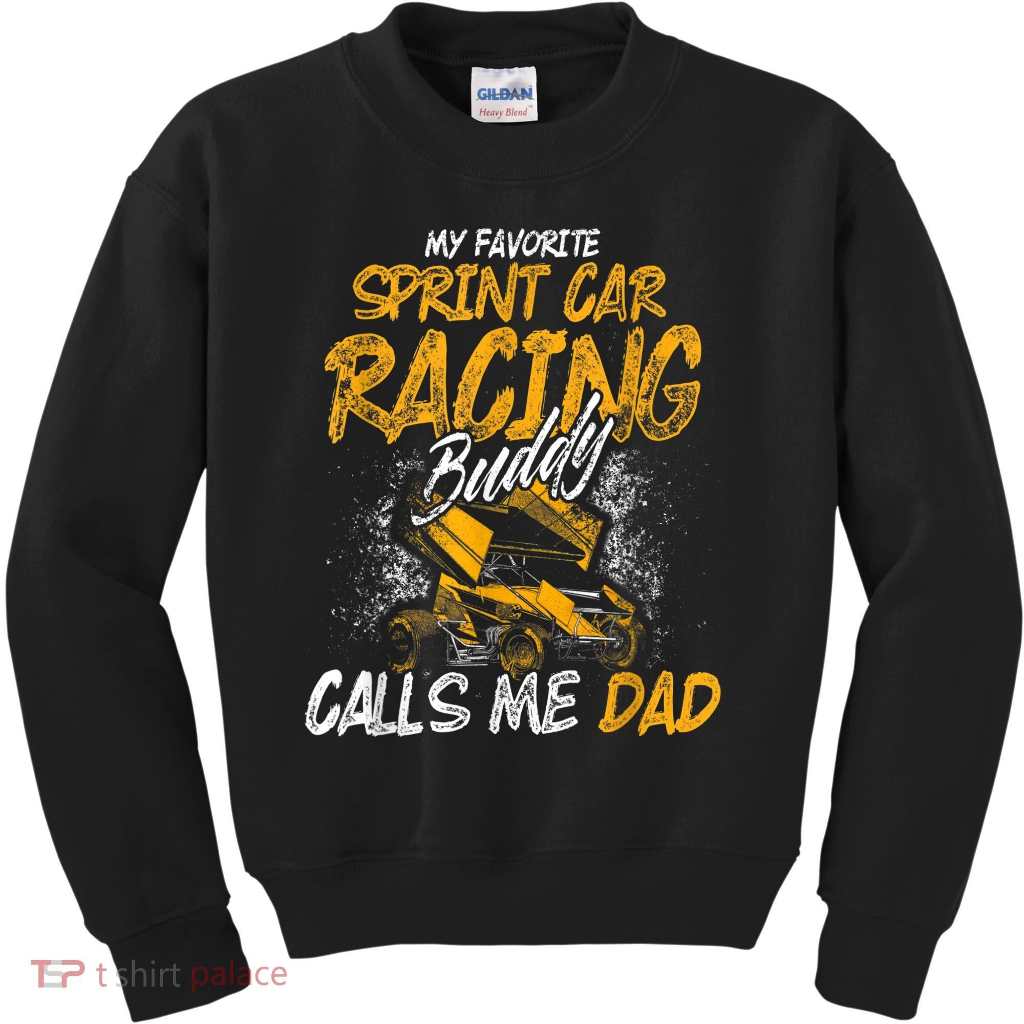 Mens Sprint Car Racing Buddy Dad Race Track Racer Kids Sweatshirt