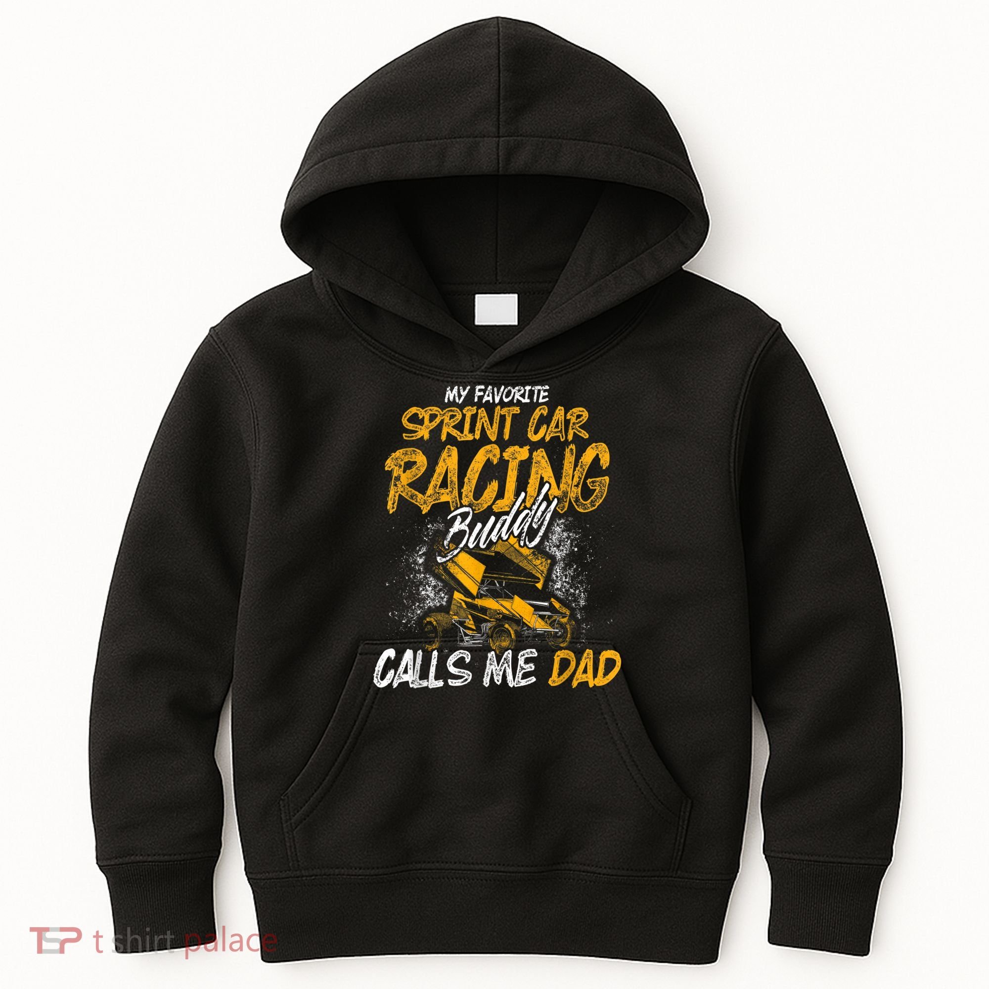 Mens Sprint Car Racing Buddy Dad Race Track Racer Kids Hoodie