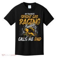 Mens Sprint Car Racing Buddy Dad Race Track Racer Kids T-Shirt thumb 0