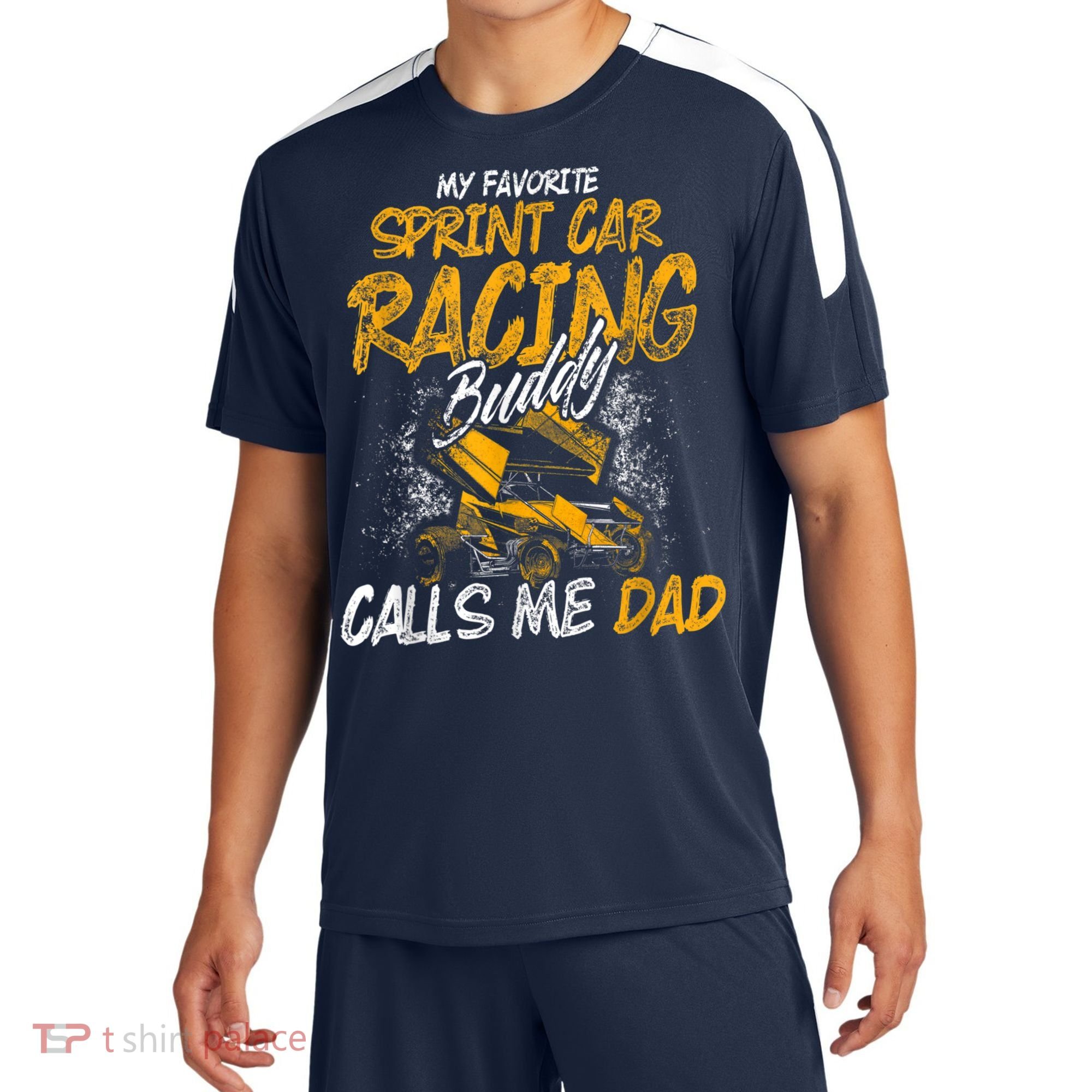 Mens Sprint Car Racing Buddy Dad Race Track Racer Sport-Tek Competitor United Soccer Jersey