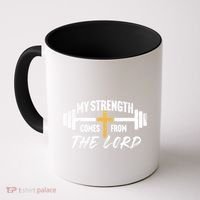 My Strength Christian Bible Verse Gym Workout Gift Coffee Mug thumb 0
