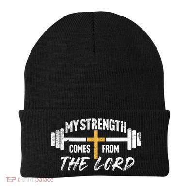My Strength Christian Bible Verse Gym Workout Gift Beanie