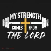 My Strength Christian Bible Verse Gym Workout Gift Women's Hoodie thumb 2