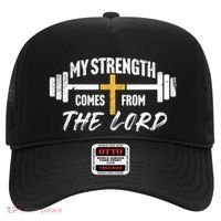 My Strength Christian Bible Verse Gym Workout Gift Hat thumb 0