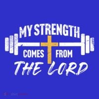 My Strength Christian Bible Verse Gym Workout Gift Hoodie thumb 2