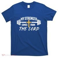 My Strength Christian Bible Verse Gym Workout Gift T-Shirt thumb 0