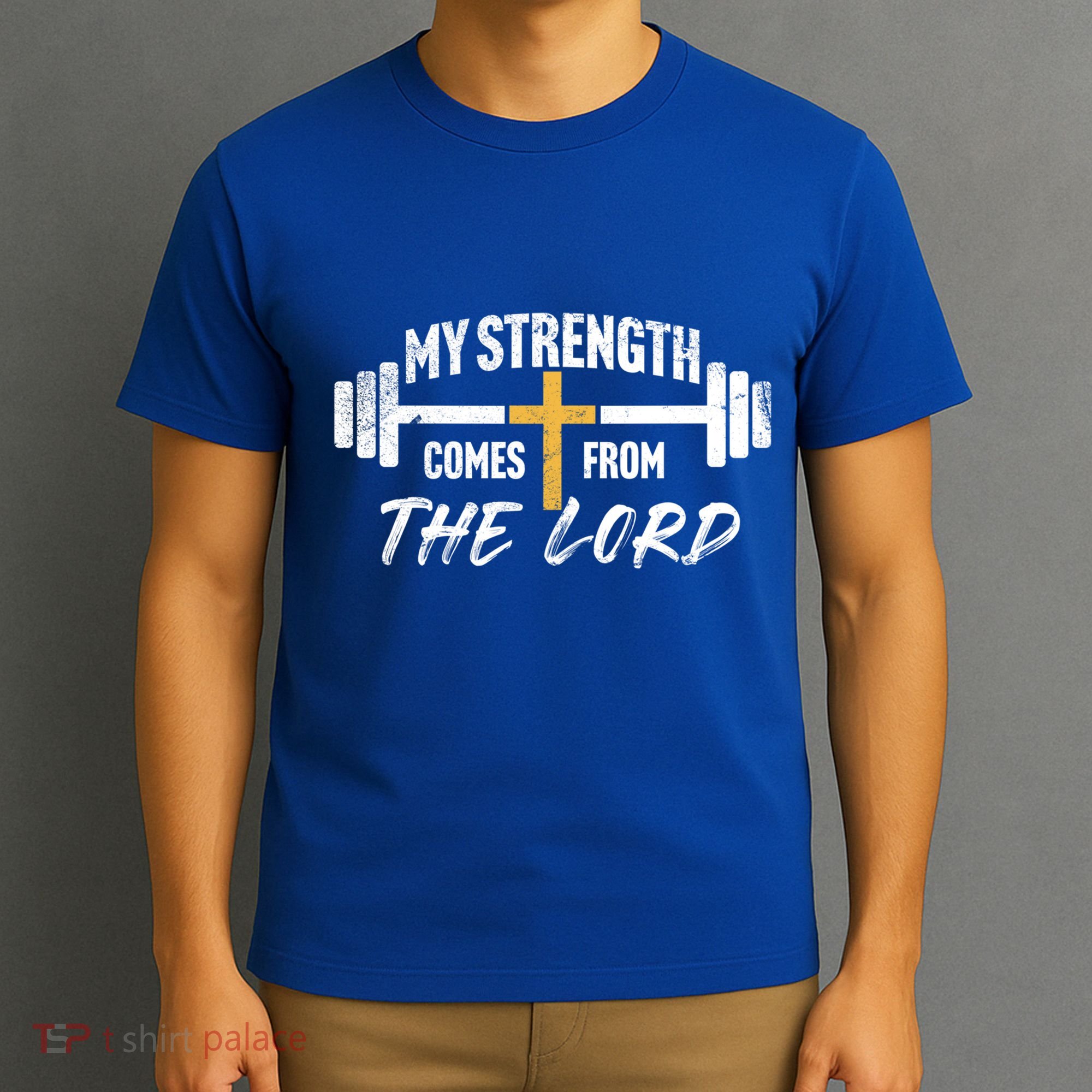 My Strength Christian Bible Verse Gym Workout Gift T-Shirt