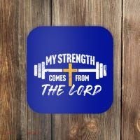 My Strength Christian Bible Verse Gym Workout Gift Coaster thumb 0