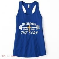 My Strength Christian Bible Verse Gym Workout Gift Women's Tank Top thumb 0