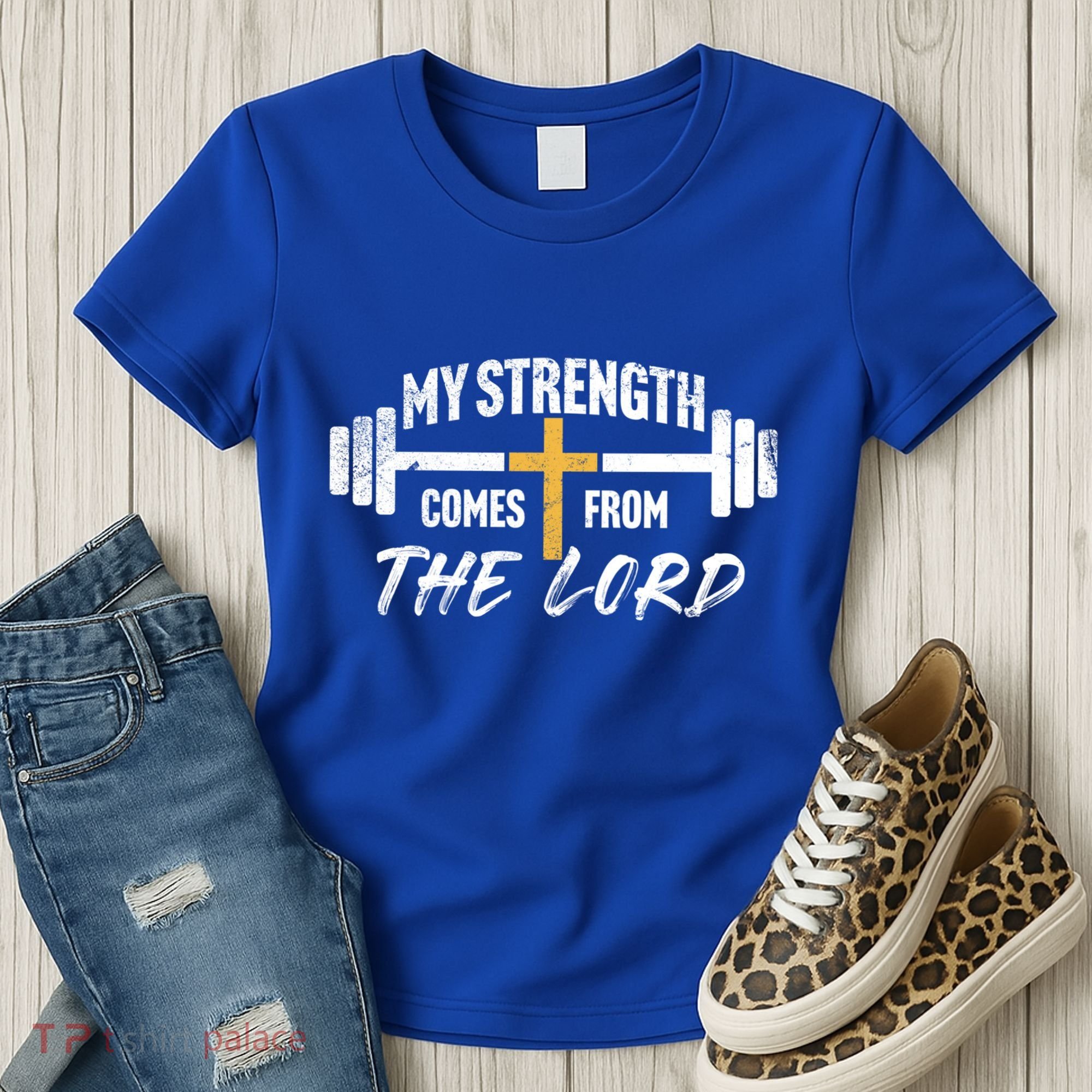 My Strength Christian Bible Verse Gym Workout Gift Women's T-Shirt