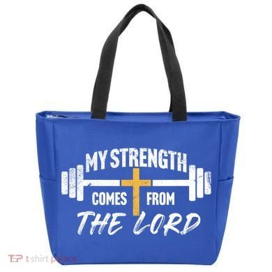 My Strength Christian Bible Verse Gym Workout Gift Tote Bag