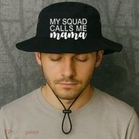 My Squad Calls Me Mama Cute Gift Bucket Hat thumb 2