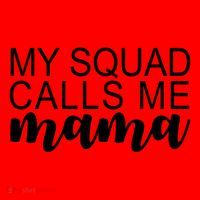 My Squad Calls Me Mama Cute Gift Santa Hat thumb 1