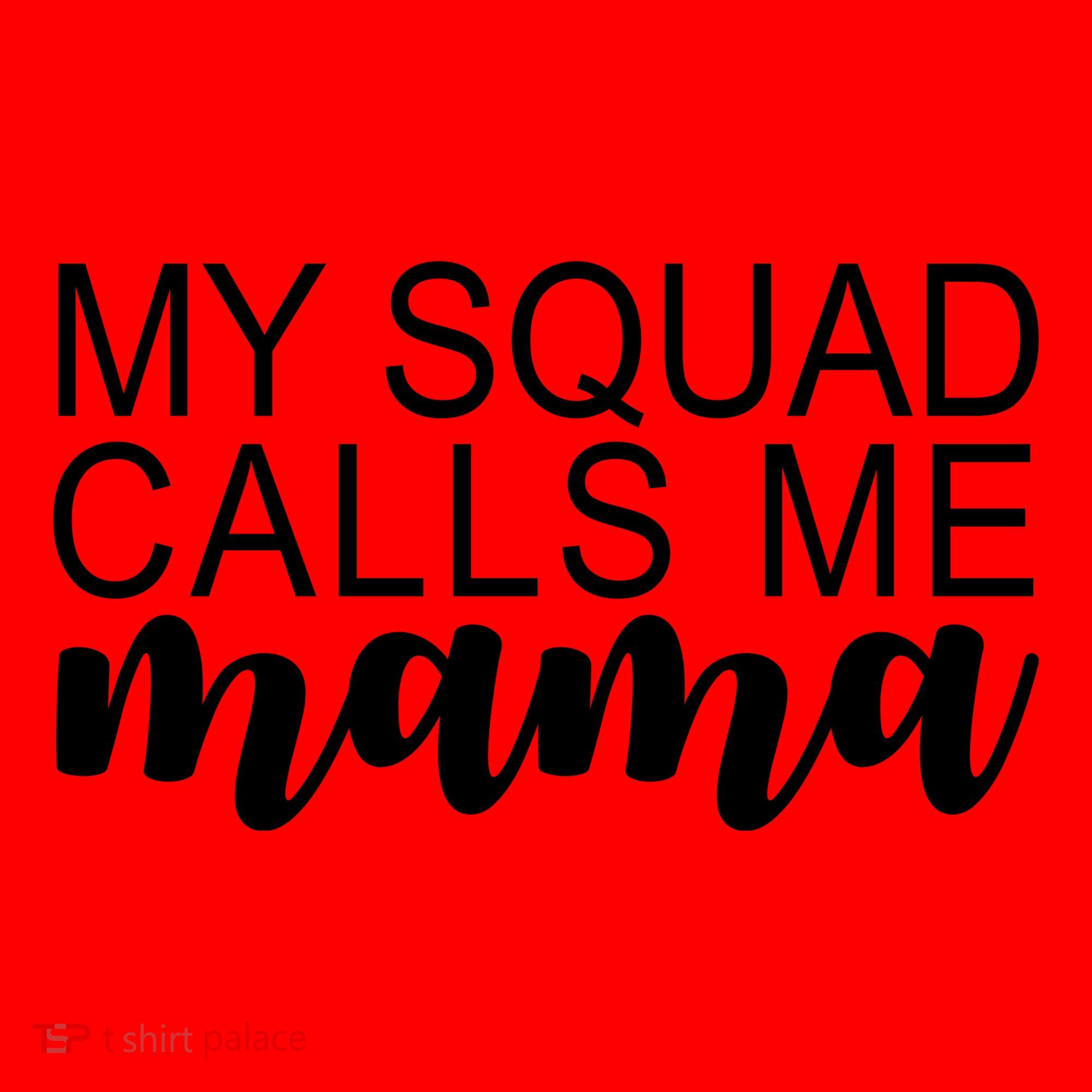 My Squad Calls Me Mama Cute Gift Santa Hat