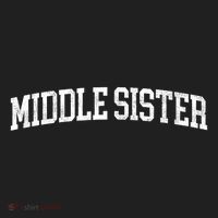 Middle Sister Classic Bold Font Middle Sister Birthday Gift Hat thumb 2