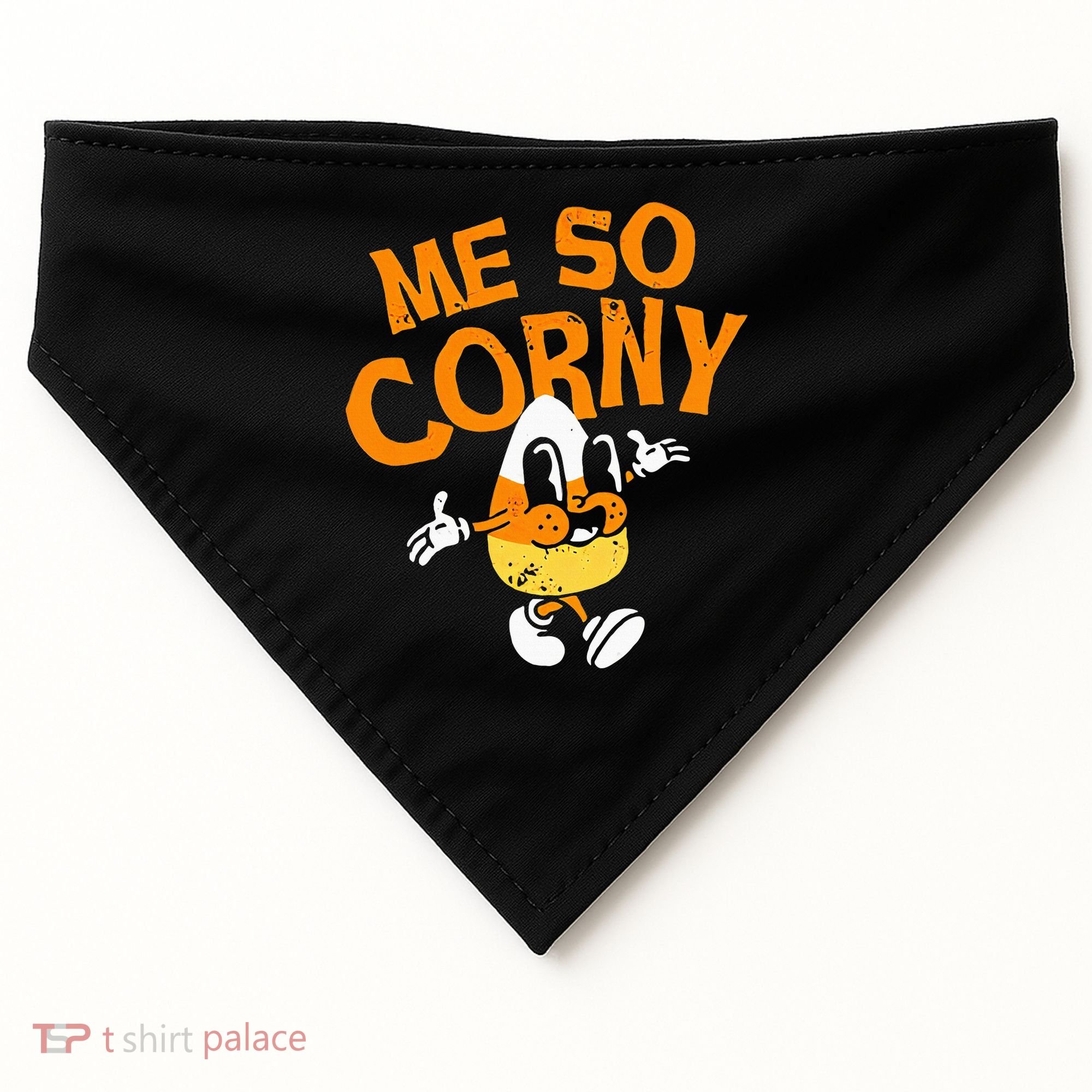 Me So Corny Candy Corn Funny Halloween USA-Made Doggie Bandana